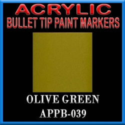 OLIVE GREEN - Acrylic Paint Pens Bullet-point FRONTLINE GAMES
