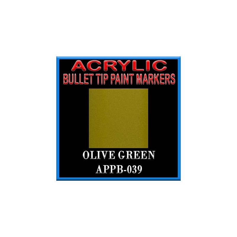 OLIVE GREEN - Acrylic Paint Pens Bullet-point FRONTLINE GAMES