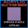 POWDER PURPLE - Acrylic Paint Pens Bullet-point FRONTLINE GAMES