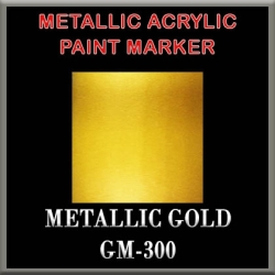 METALLIC GOLD - Metallic Acrylic Paint Pens Fine and Brush tip FRONTLINE GAMES