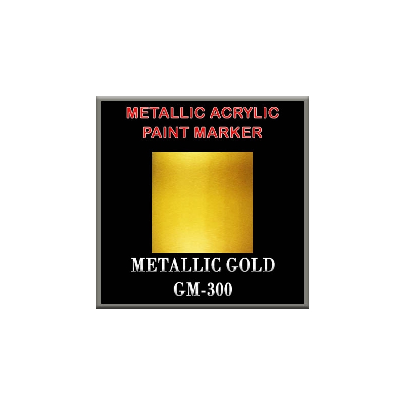 METALLIC GOLD - Metallic Acrylic Paint Pens Fine and Brush tip FRONTLINE GAMES