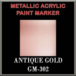 ANTIQUE GOLD - Metallic Acrylic Paint Pens Fine and Brush tip FRONTLINE GAMES