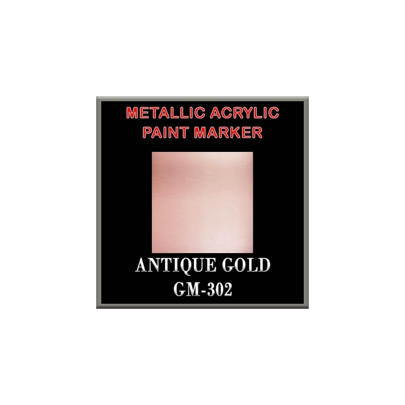 ANTIQUE GOLD - Metallic Acrylic Paint Pens Fine and Brush tip FRONTLINE GAMES
