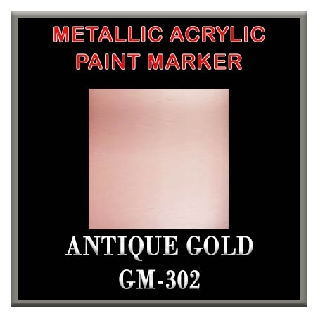 ANTIQUE GOLD - Metallic Acrylic Paint Pens Fine and Brush tip FRONTLINE GAMES