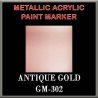 ANTIQUE GOLD - Metallic Acrylic Paint Pens Fine and Brush tip FRONTLINE GAMES