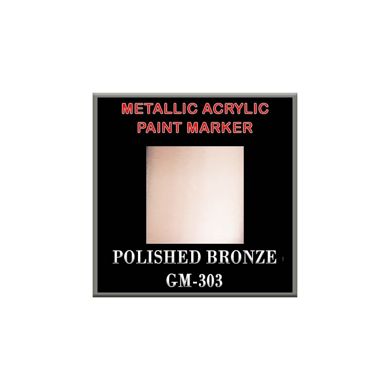 POLISHED BRONZE - Metallic Acrylic Paint Pens Fine and Brush tip FRONTLINE GAMES