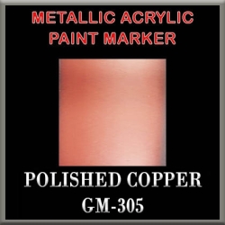POLISHED COPPER - Metallic Acrylic Paint Pens Fine and Brush tip FRONTLINE GAMES