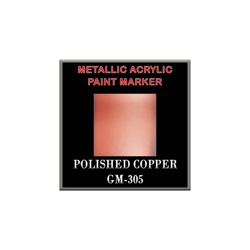 POLISHED COPPER - Metallic Acrylic Paint Pens Fine and Brush tip FRONTLINE GAMES