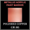 POLISHED COPPER - Metallic Acrylic Paint Pens Fine and Brush tip FRONTLINE GAMES