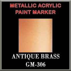 ANTIQUE BRASS - Metallic Acrylic Paint Pens Fine and Brush tip FRONTLINE GAMES