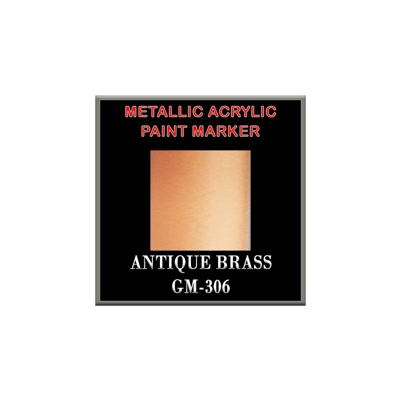 ANTIQUE BRASS - Metallic Acrylic Paint Pens Fine and Brush tip FRONTLINE GAMES