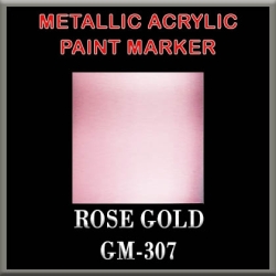 ROSE GOLD - Metallic Acrylic Paint Pens Fine and Brush tip FRONTLINE GAMES