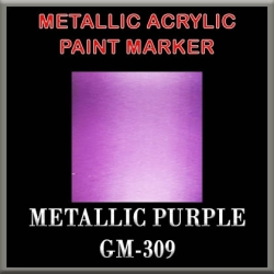 METALLIC PURPLE - Metallic Acrylic Paint Pens Fine and Brush tip FRONTLINE GAMES