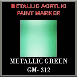METALLIC GREEN - Metallic Acrylic Paint Pens Fine and Brush tip FRONTLINE GAMES