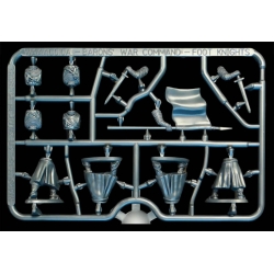 Foot Knight Command (1150-1320) 28mm BARONS WAR WARGAMES ATLANTIC