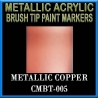 METALLIC COPPER - Metallic Acrylic Fine Brush tip Paint Pens FRONTLINE GAMES