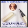 METALLIC GOLD - Metallic Acrylic Fine Brush tip Paint Pens FRONTLINE GAMES