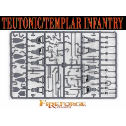Templar/Teutonic Infantry Sprue (10) 28mm Medieval FIREFORGE GAMES