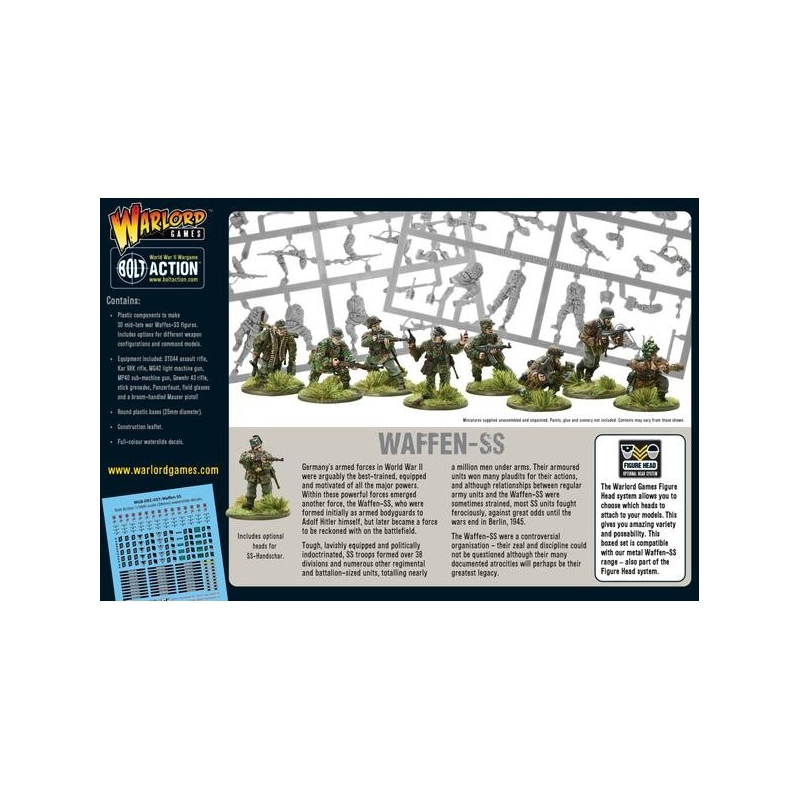 German Waffen SS Plastic Box set 28mm WWII WARLORD GAMES