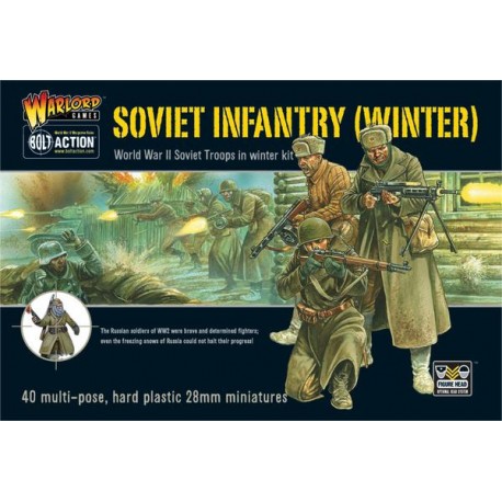 WARLORD GAMES Soviet Winter Infantry plastic box set WARLORD GAMES Soviet Winter Infantry plastic box set