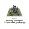 German Blitzkrieg Pak 36 anti-tank gun 28mm WWII WARLORD GAMES