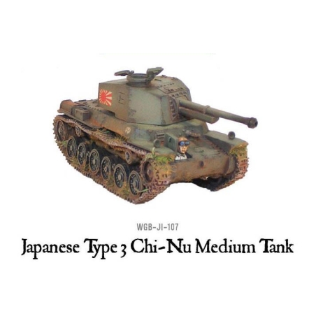 Imperial Japanese Type 3 Chi-Nu medium tank 28mm WWII WARLORD GAMES