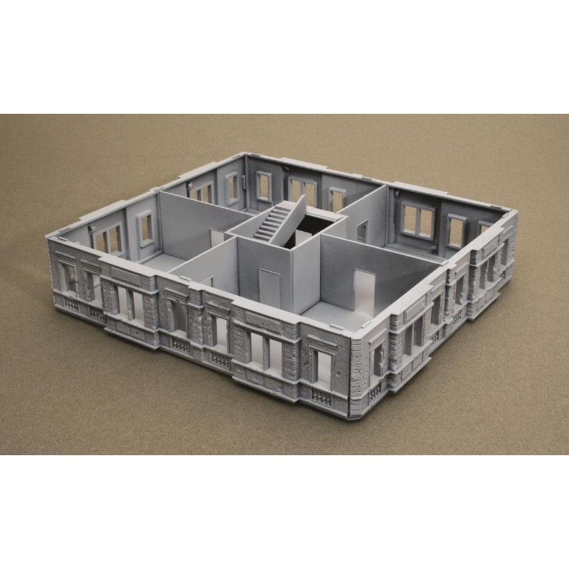 Décor 3D Berlin Grand Immeuble 02 - Wargame Zone - Terrain Bolt Action WWII