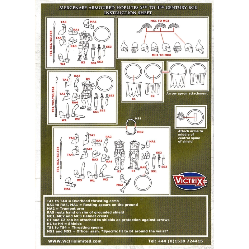 GREEK UNARMOURED HOPLITES SPRUE - VXA005 - VICTRIX - ANCIENT - Foto 7
