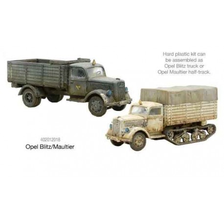 German Opel Blitz or Maultier Truck WWII 28mm 1/56th (no box German Opel Blitz or Maultier Truck WWII 28mm 1/56th (no box