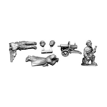 Soviet Russian Bolshevik Machine Gun Team WINTER WAR 28mm COPPLESTONE 