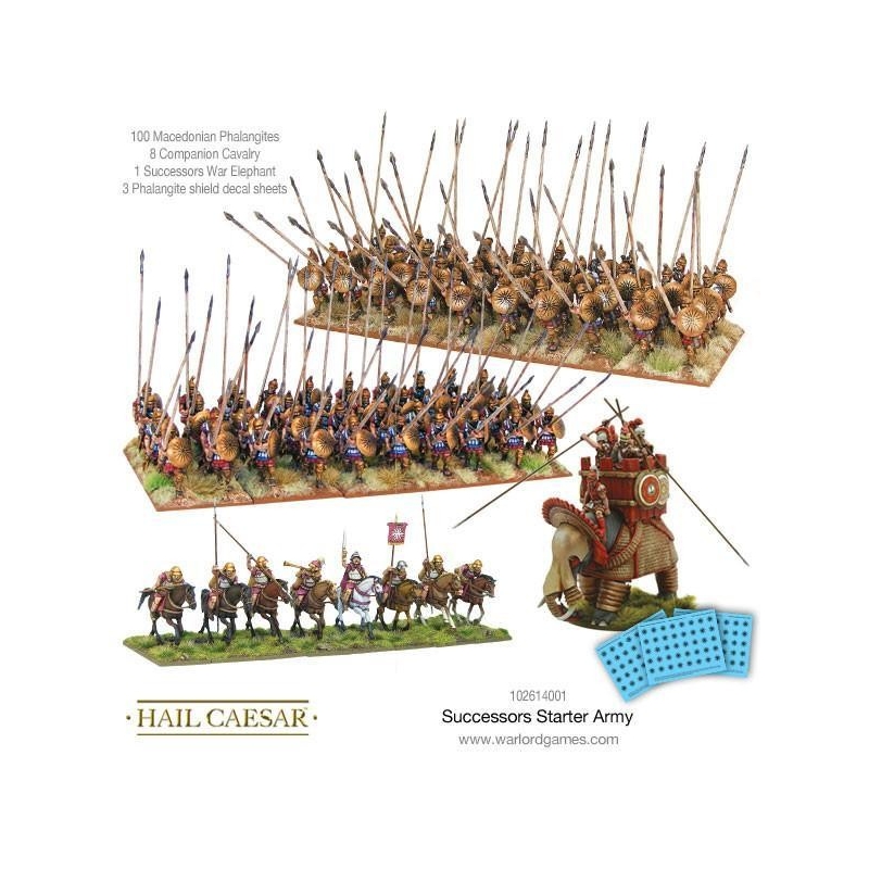 Warlord Games – Hail Caesar Garde Royale Macédonienne – 40 Phalangites En Plastique Non Peints
