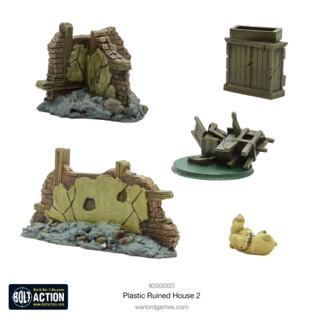 Tabletop Terrain Ruined Keep - 28mm/32mm Scale Wargaming & RPG Scenery - View #3