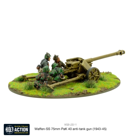 Warlord Games German 75mm Pak 40 Anti-Tank Gun Winter - 28mm Bolt Action Miniatures